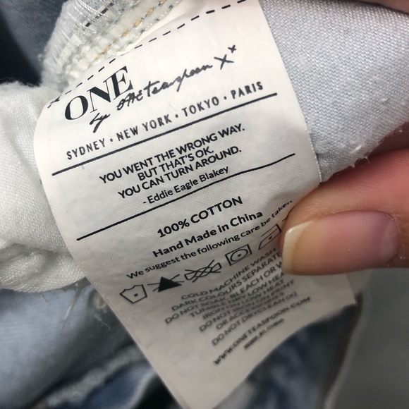 ONE Teaspoon 100% Cotton Jeans - Picture 8 of 8